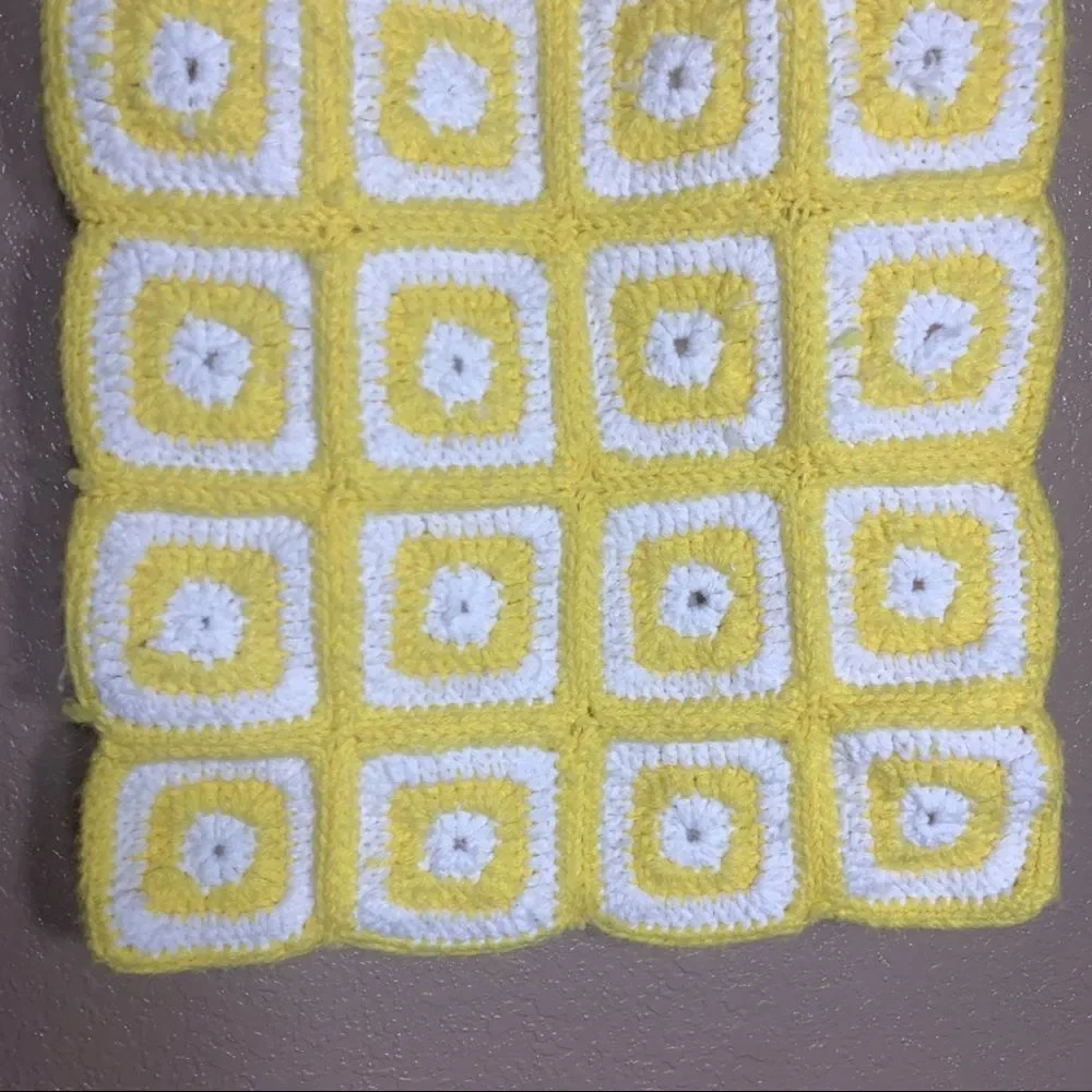 ‎Vintage crochet granny square handmade baby sleep sack